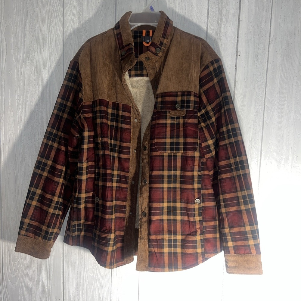 Plaid Relaxed Fit Shirt/Jacket